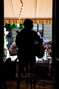 Dinner with Live Music in Budapest – Musician at Tapas Bar by Felisa