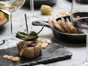 Romantic dinner at a Spanish restaurant in Budapest